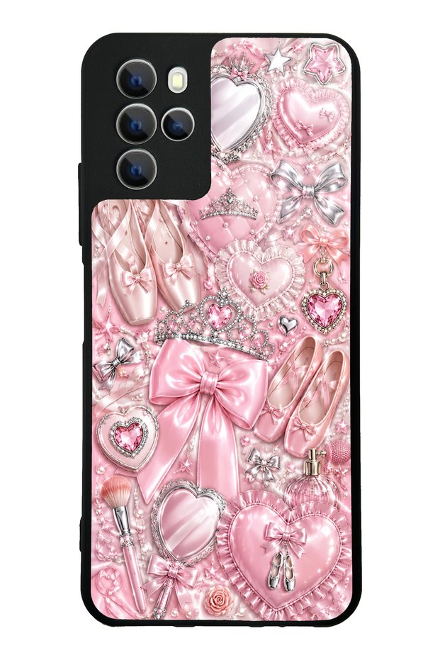 Omix X700 Royal Pink Ballet Design Glossy Phone Case