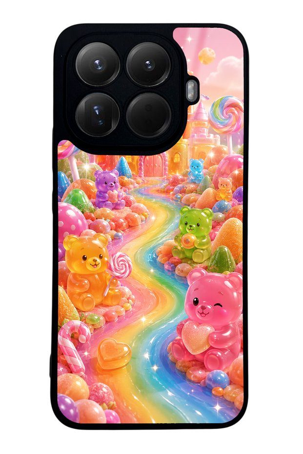 Xiaomi Mi 15t Pro Jelly Bear Castle Design Glossy Phone Case