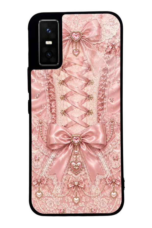 Infinix Gt 30 Pro Pink Corset Coquette Design Glossy Phone Case