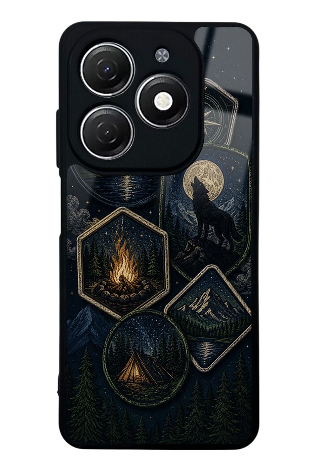 Tecno Spark 20 Moonlit Trails Design Glossy Phone Case