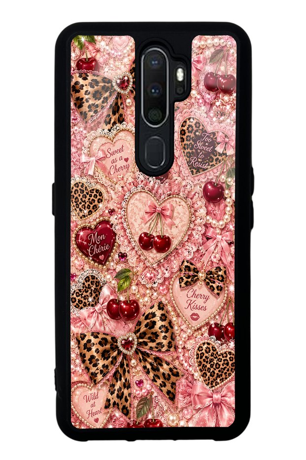 Oppo A5 2020 Wild Cherry Coquette Design Glossy Phone Case