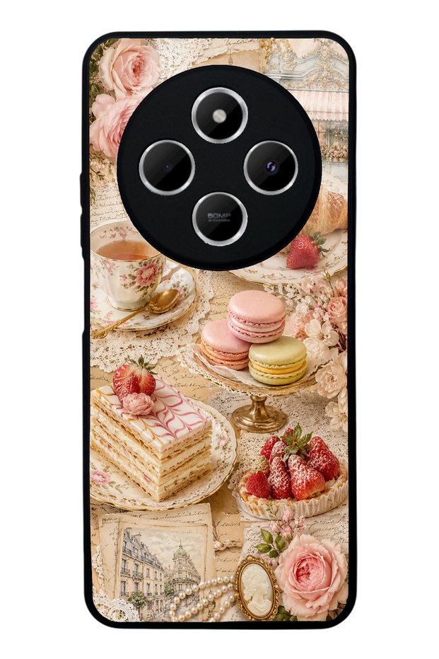 Xiaomi Redmi 14C Paris Tea & Pastry Design Glossy Phone Case