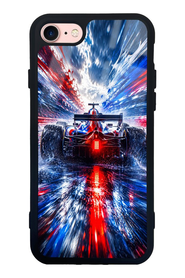 iPhone 7 Storm Racer Design Glossy Phone Case