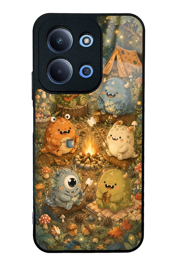 Xiaomi Redmi 15C Forest Friends Camp Design Glossy Phone Case