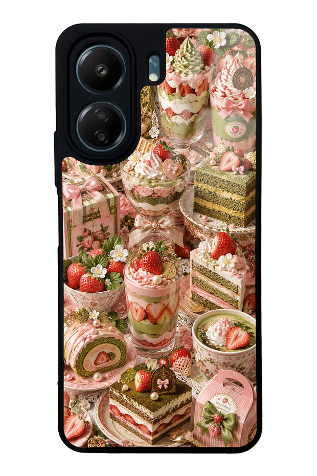 Xiaomi Redmi 13C Sweet Matcha Bakery Design Glossy Phone Case