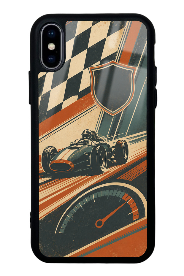 iPhone X Heritage Racer Design Glossy Phone Case