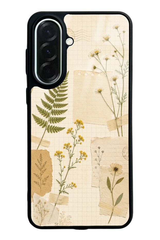 Samsung A37 Pressed Meadow Design Glossy Phone Case