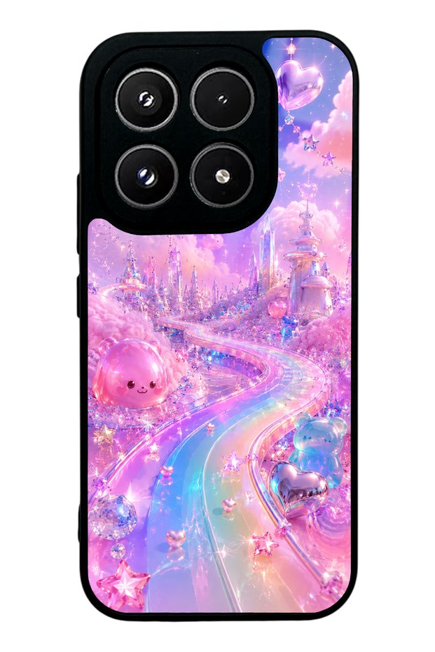 Xiaomi 17 Crystal Heart City Design Glossy Phone Case