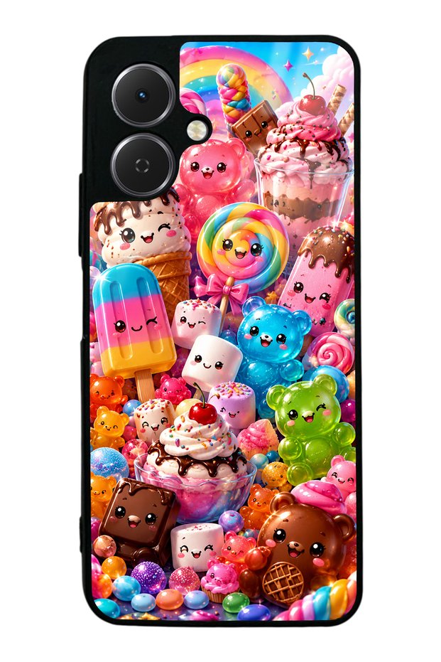 Tecno Spark Go2 Kawaii Candy Party Design Glossy Phone Case
