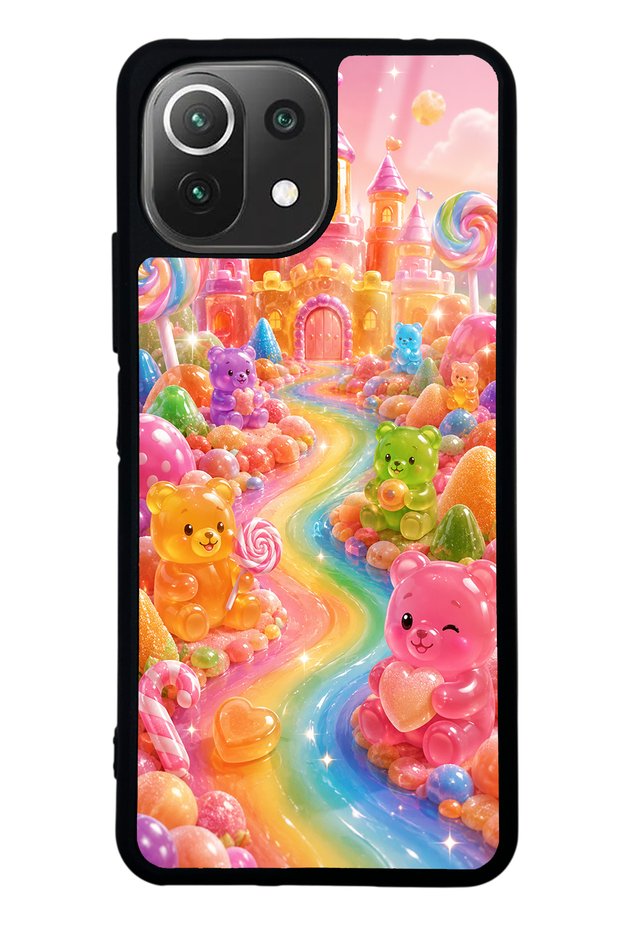 Xiaomi Mi 11 Lite Jelly Bear Castle Design Glossy Phone Case