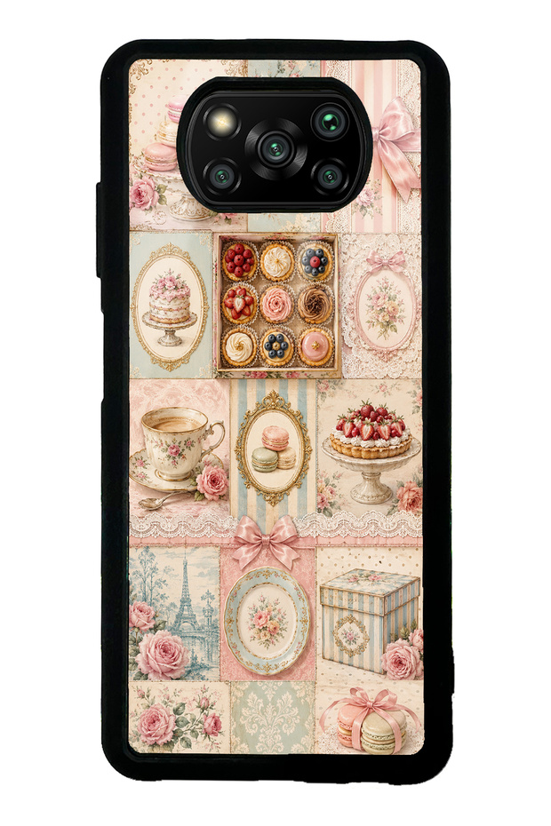 Xiaomi Poco X3 Parisian Sweet Quilt Design Glossy Phone Case