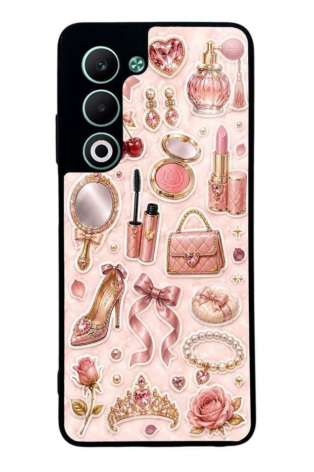 Oppo A5 Rose Gold Glam Design Glossy Phone Case