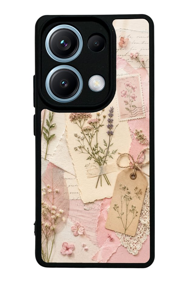 Xiaomi Redmi Note 13 Pro 4g Blush Herbarium Design Glossy Phone Case