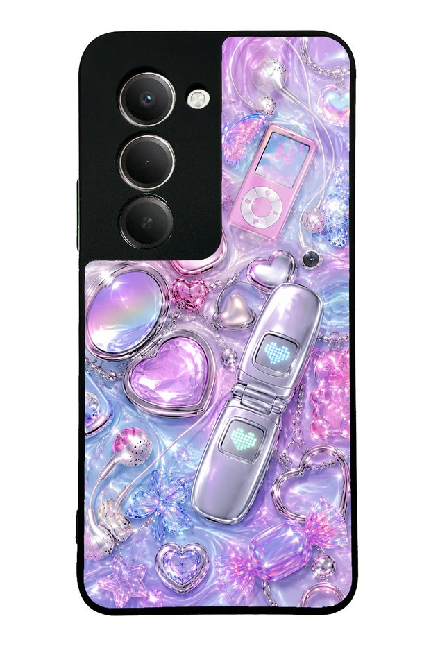 Xiaomi Redmi 15 Chrome Heart Y2K Design Glossy Phone Case