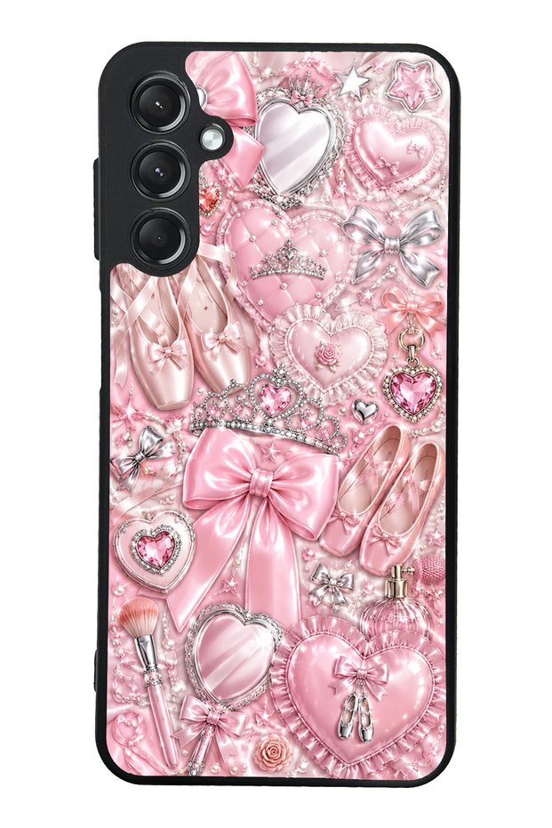 Samsung A24 Royal Pink Ballet Design Glossy Phone Case