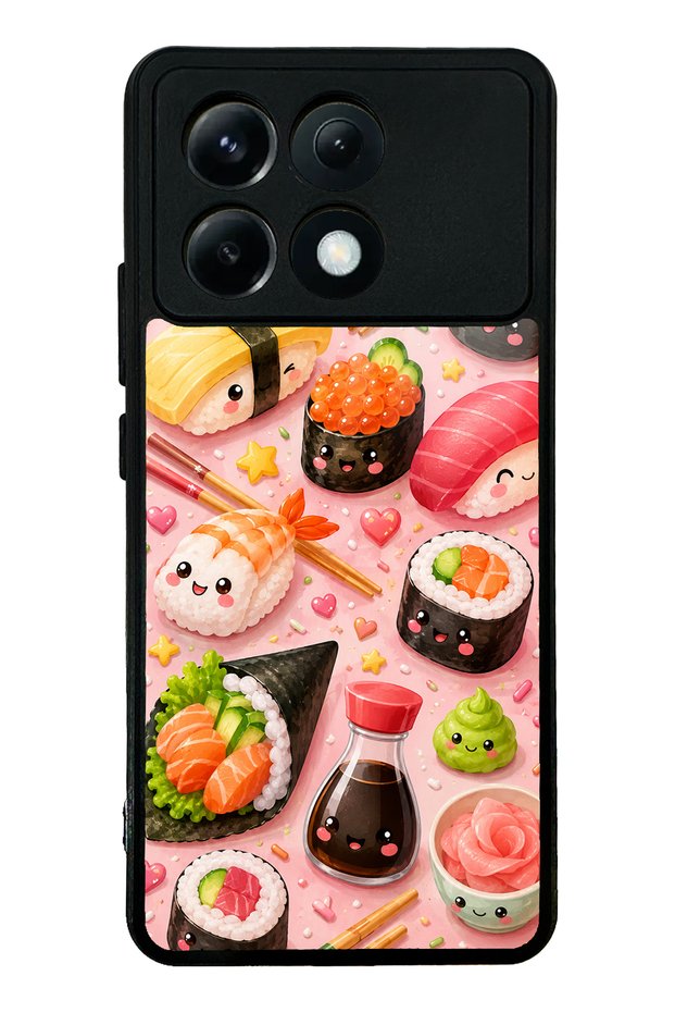 Xiaomi Poco X6 Pro Sushi Love Club Design Glossy Phone Case