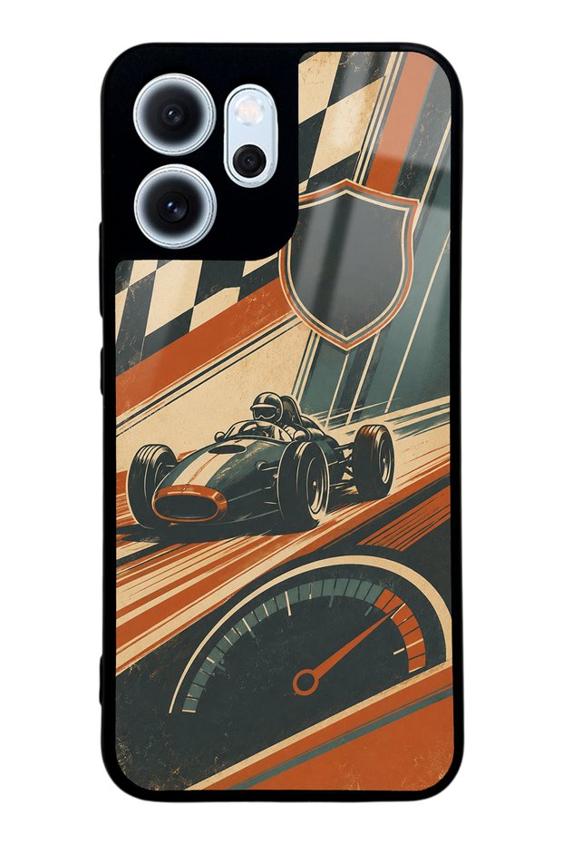Oppo Reno 14F Heritage Racer Design Glossy Phone Case
