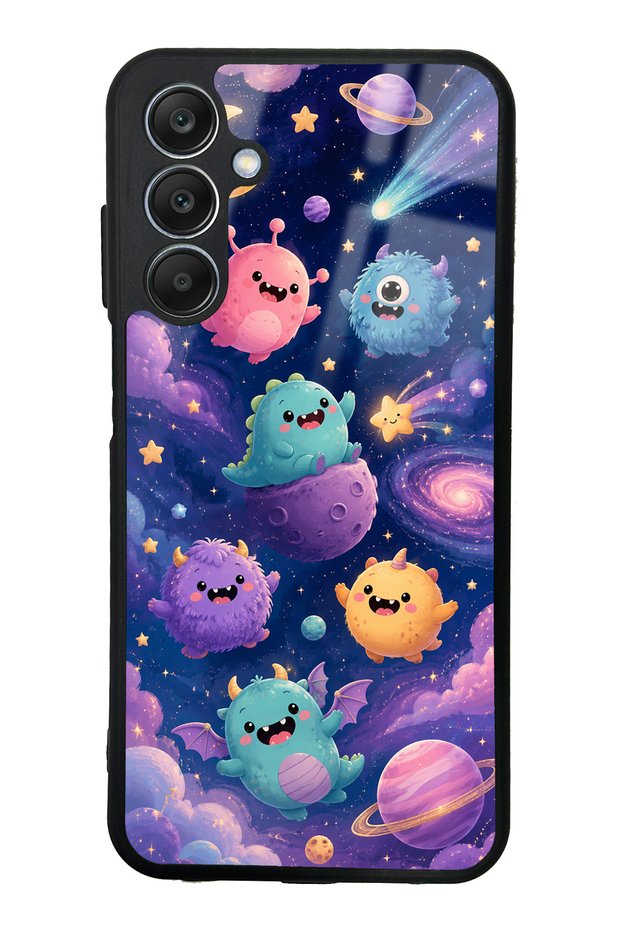 Samsung A25 Monster Galaxy Design Glossy Phone Case