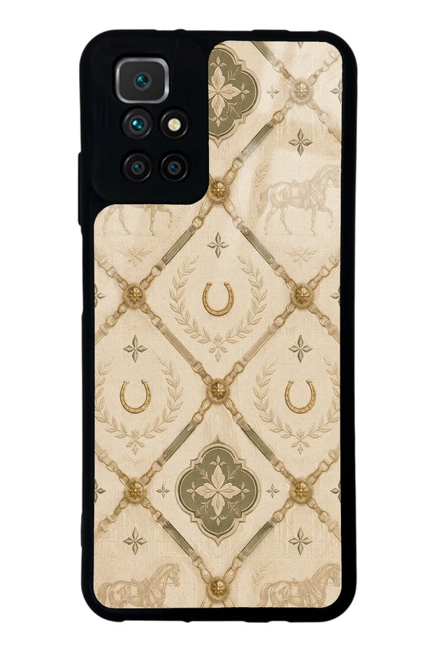 Xiaomi Redmi 10 Glossy Phone Case with Maison Équestre Design