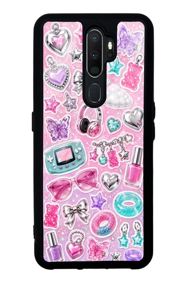 Oppo A5 2020 Y2K Sticker Dreams Design Glossy Phone Case