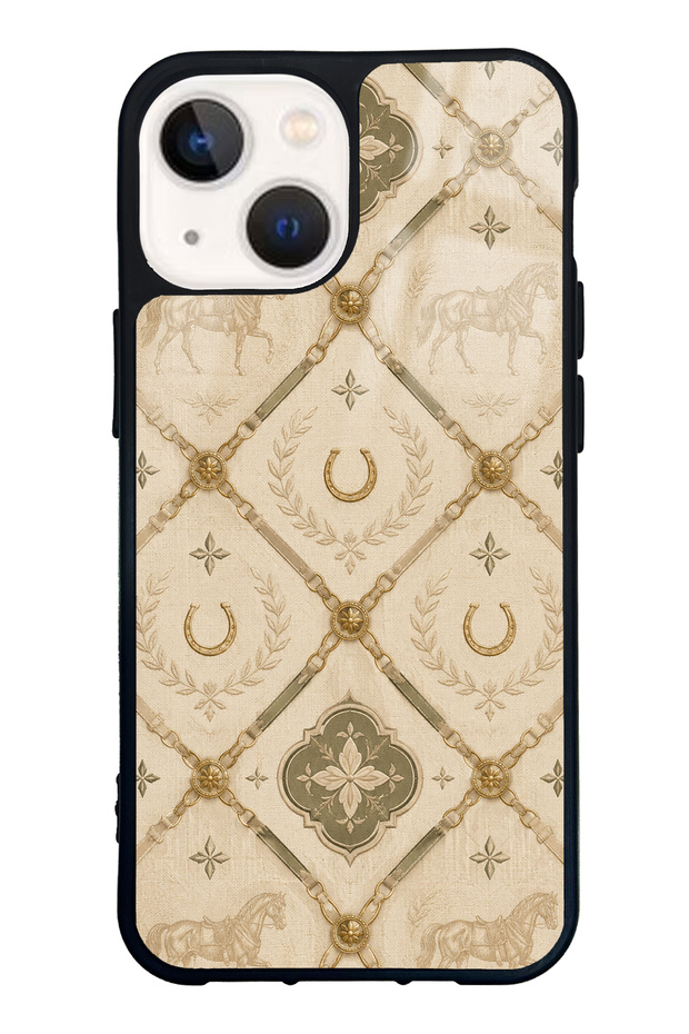 iPhone 13 Mini Maison Équestre Design Glossy Phone Case