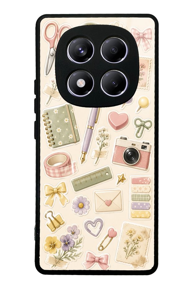 Xiaomi Redmi Note 14 Pro 4g Floral Study Notes Design Glossy Phone Case