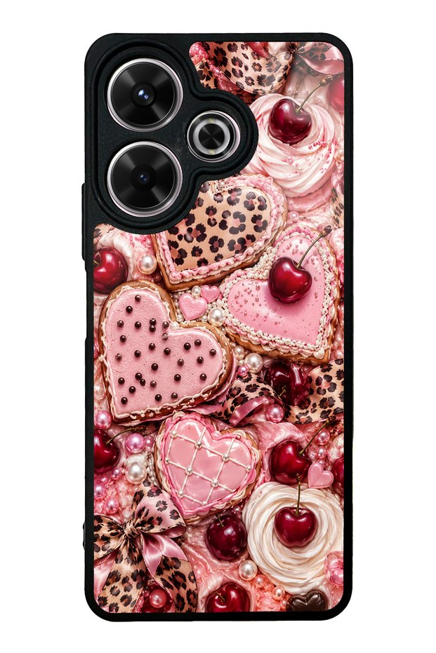 Xiaomi Redmi 13 4g Cherry Leopard Sweetheart Design Glossy Phone Case