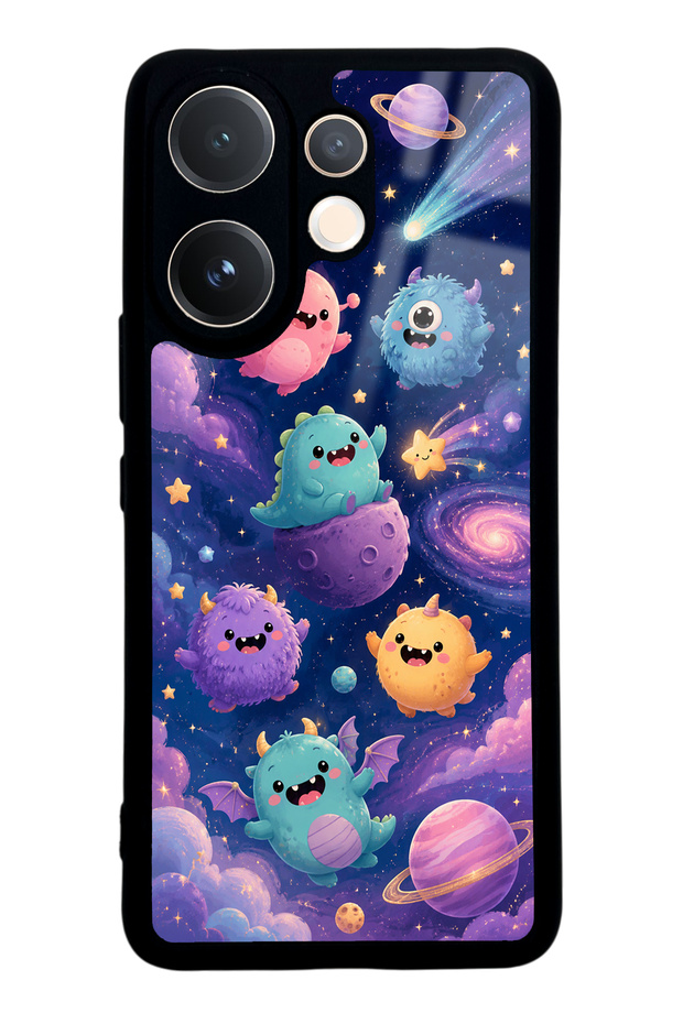 Vivo V60 Monster Galaxy Design Glossy Phone Case