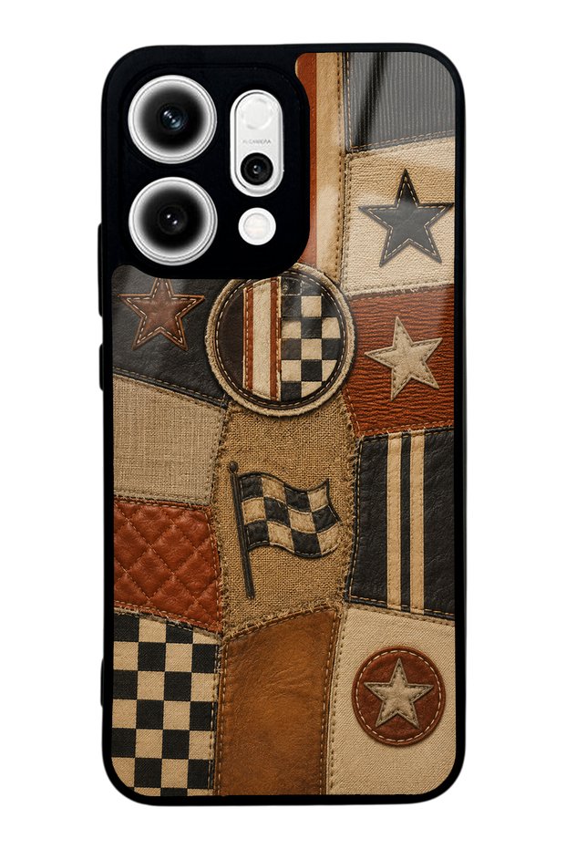 Oppo Reno 14 Racing Leather Club Design Glossy Phone Case