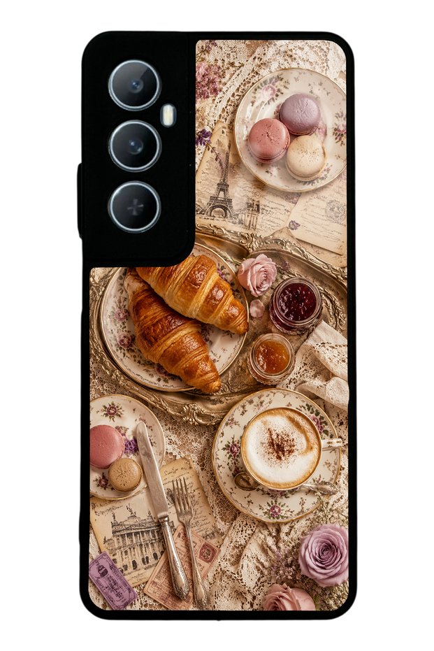 Realme C65 French Café Romance Design Glossy Phone Case