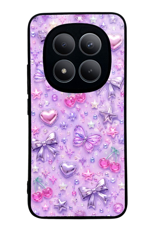 Xiaomi Redmi Note 15 Pro Plus Lilac Charm Pop Design Glossy Phone Case