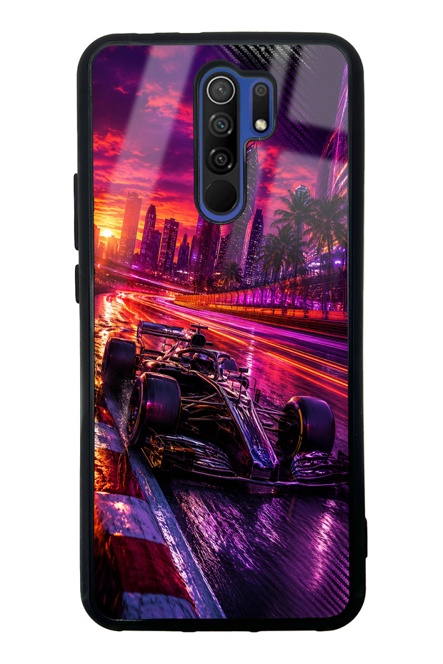 Xiaomi Redmi 9 Purple Apex Design Glossy Phone Case
