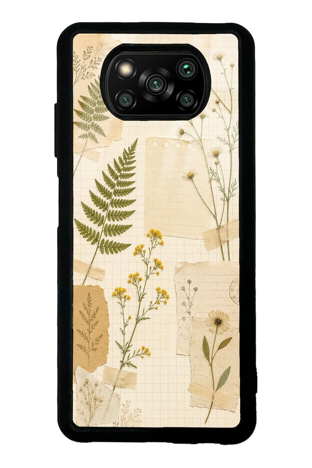 Xiaomi Poco X3 Pressed Meadow Design Glossy Phone Case