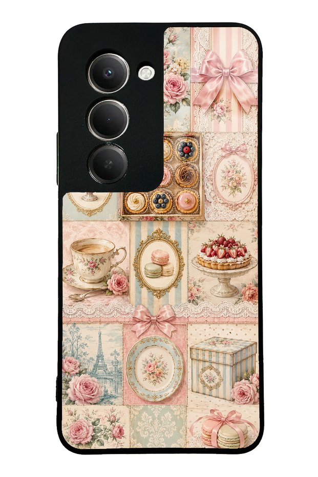 Xiaomi Redmi 15 Parisian Sweet Quilt Design Glossy Phone Case