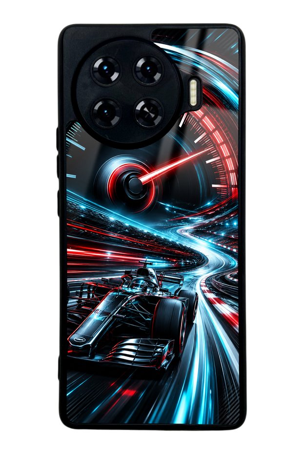 غطاء هاتف لامع بتصميم Velocity Pulse لهاتف تكنو سبارك 20 برو بلس