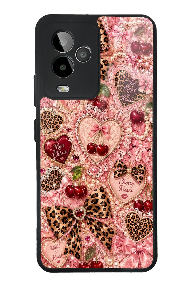 Gm 24 Pro Wild Cherry Coquette Design Glossy Phone Case