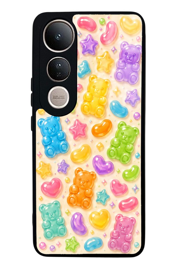 Vivo V50 Lite Sweet Bear Jelly Design Glossy Phone Case