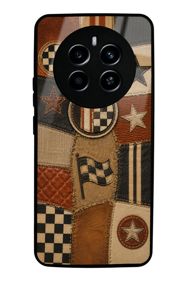 Realme 12 Racing Leather Club Design Glossy Phone Case