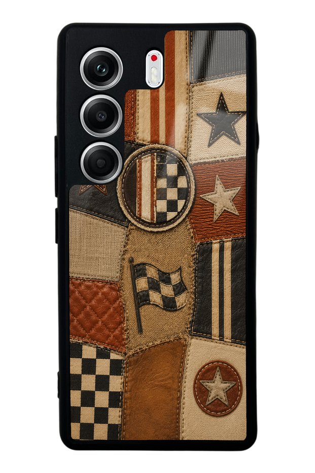 Tecno Camon 40 Pro Racing Leather Club Design Glossy Phone Case