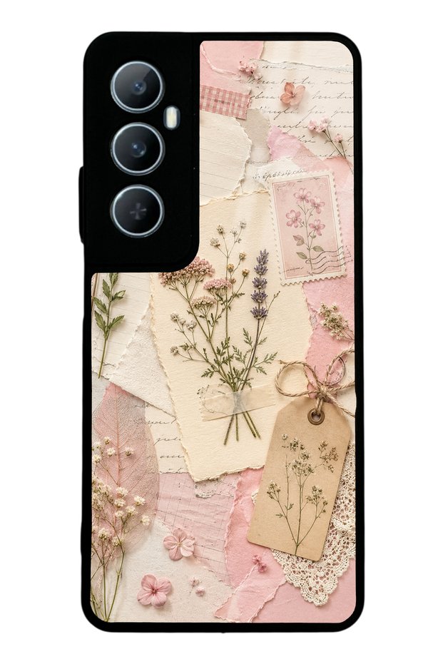 Realme C65 Blush Herbarium Design Glossy Phone Case
