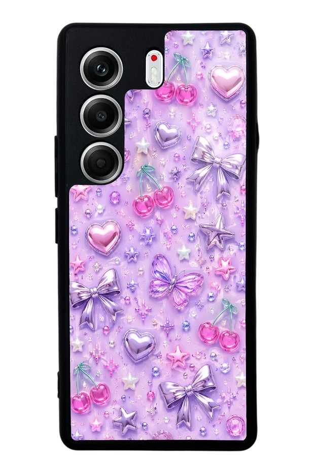 Tecno Camon 40 Pro Lilac Charm Pop Design Glossy Phone Case