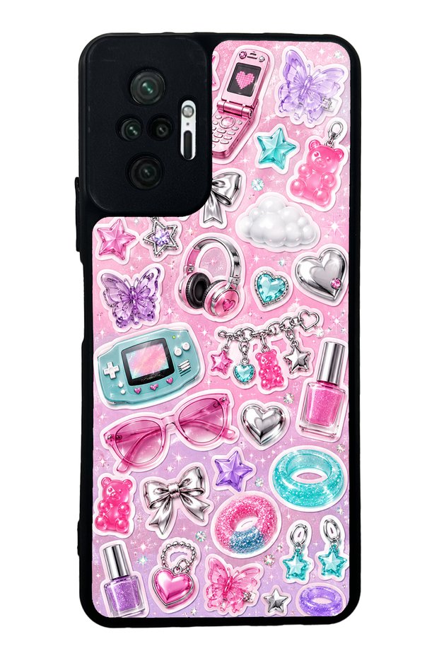 Xiaomi Redmi Note 10 Pro Y2K Sticker Dreams Design Glossy Phone Case