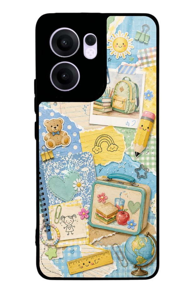 Oppo Reno 13F Campus Notes Design Glossy Phone Case