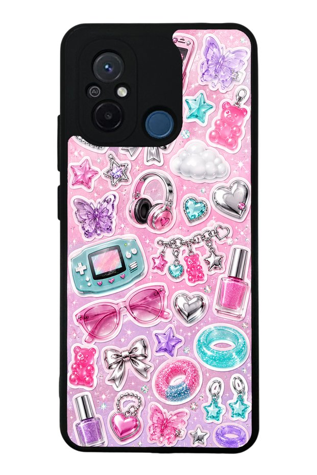Xiaomi Redmi 12C Y2K Sticker Dreams Design Glossy Phone Case