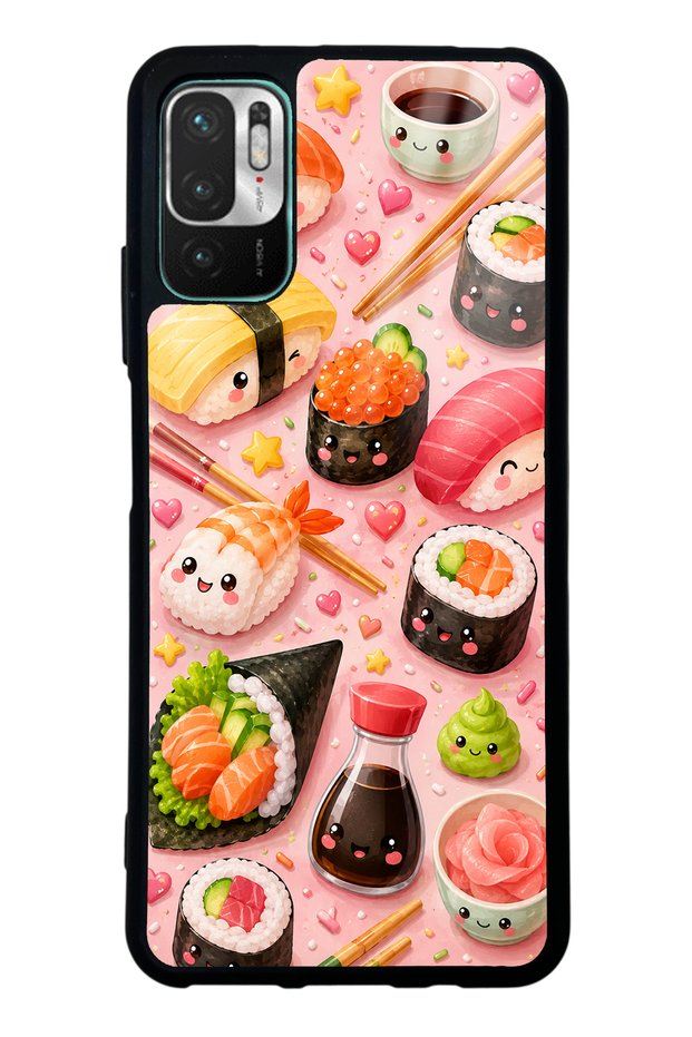Xiaomi Redmi Note 10 5g Sushi Love Club Design Glossy Phone Case
