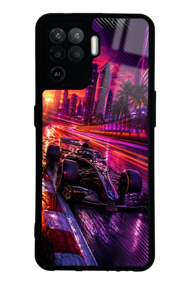 Oppo Reno 5 Lite Purple Apex Design Glossy Phone Case