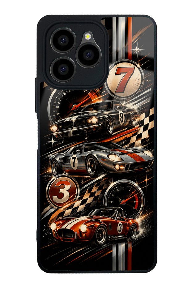 Omix X6 Retro Speed Icons Design Glossy Phone Case