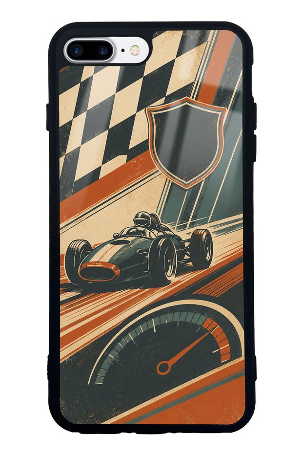 iPhone 7 Plus Heritage Racer Design Glossy Phone Case