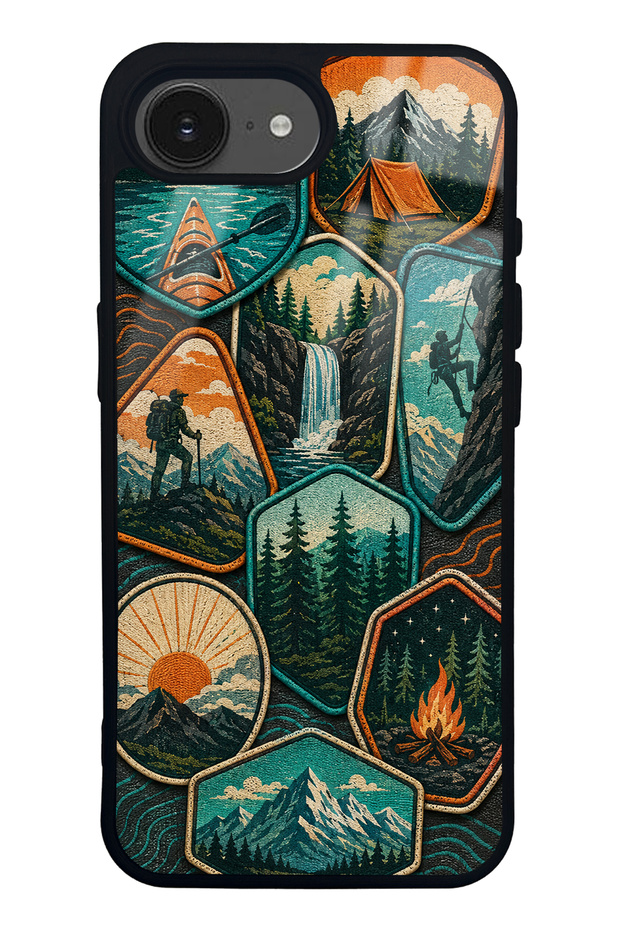 iPhone 16E Wild Horizon Design Glossy Phone Case
