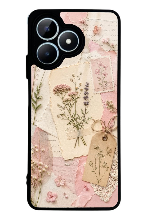 Realme Note 50 Blush Herbarium Design Glossy Phone Case